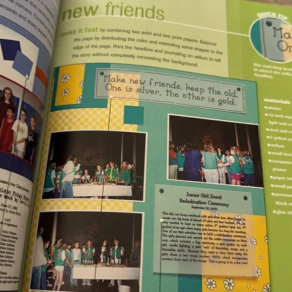 *Final Price* Better Homes & Gardens Fast Scrapbooking - Hardcover- EUC - Picture 3 of 5